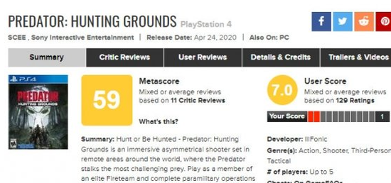 《铁血战士：狩猎场》IGN评分5分 让人非常失望！(图1)